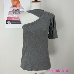 RtA Azalea Ribbed Cutout Top